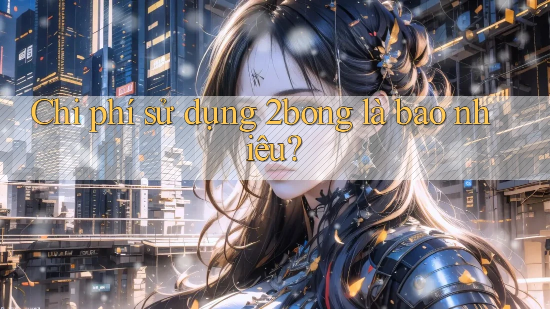 Chi phí sử dụng 2bong là bao nhiêu?