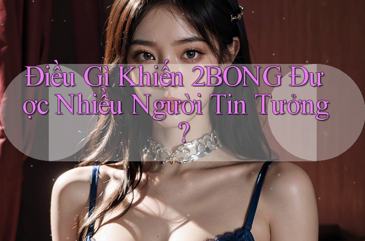 Điều Gì Khiến 2BONG Được Nhiều Người Tin Tưởng?