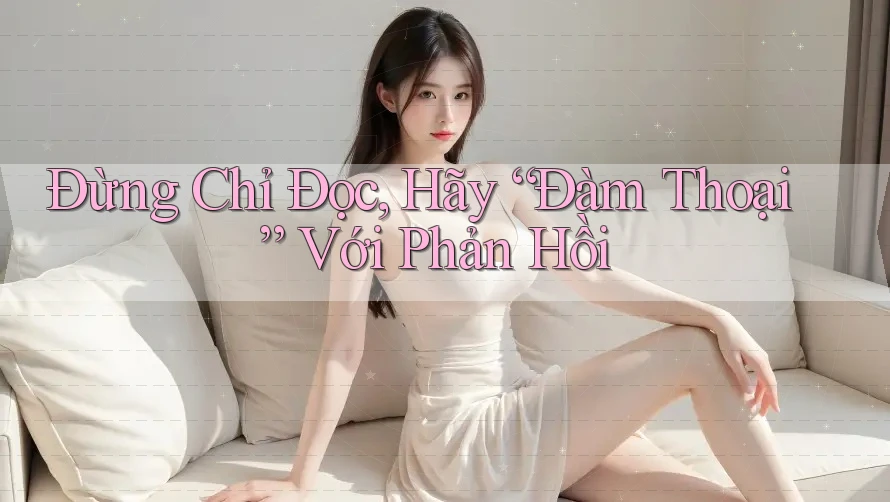 Đừng Chỉ Đọc, Hãy “Đàm Thoại” Với Phản Hồi Đừng Chỉ Đọc, Hãy “Đàm Thoại” Với Phản Hồi
