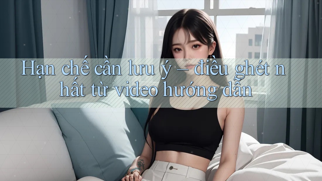 Hạn chế cần lưu ý – điều ghét nhất từ video hướng dẫn Hạn chế cần lưu ý – điều ghét nhất từ video hướng dẫn