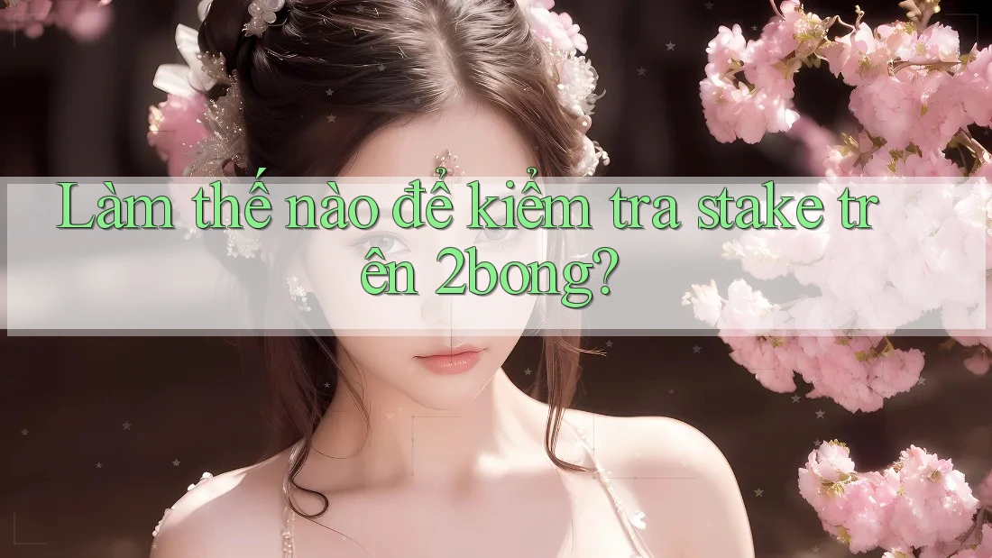 Làm thế nào để kiểm tra stake trên 2bong? Làm thế nào để kiểm tra stake trên 2bong?