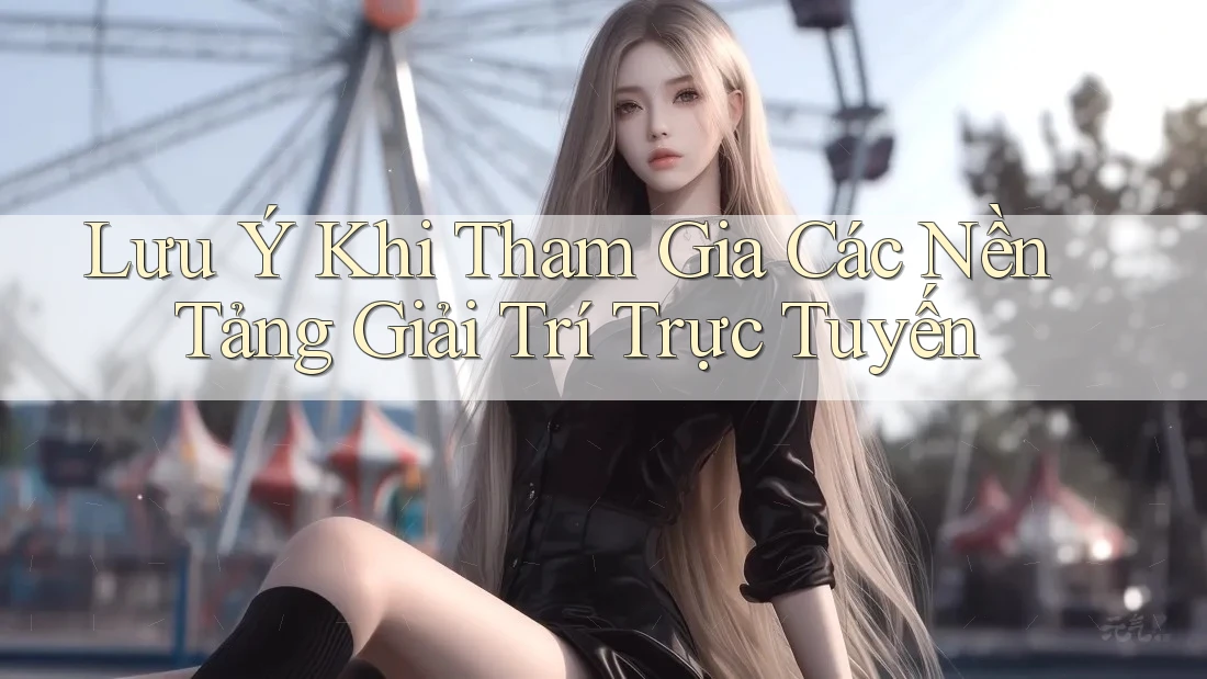 Lưu Ý Khi Tham Gia Các Nền Tảng Giải Trí Trực Tuyến