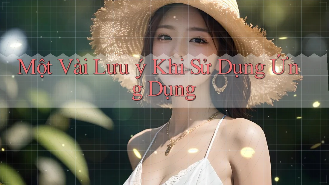 Một Vài Lưu ý Khi Sử Dụng Ứng Dụng Một Vài Lưu ý Khi Sử Dụng Ứng Dụng