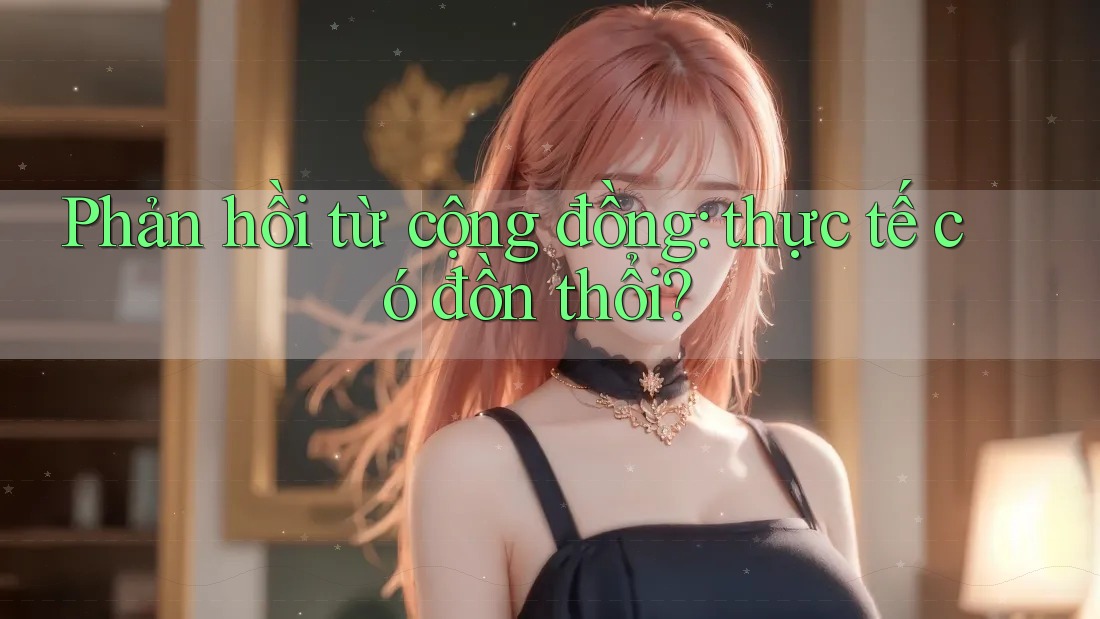 Phản hồi từ cộng đồng: thực tế có đồn thổi? Phản hồi từ cộng đồng: thực tế có đồn thổi?