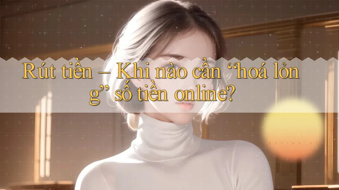 Rút tiền – Khi nào cần “hoá lỏng” số tiền online?